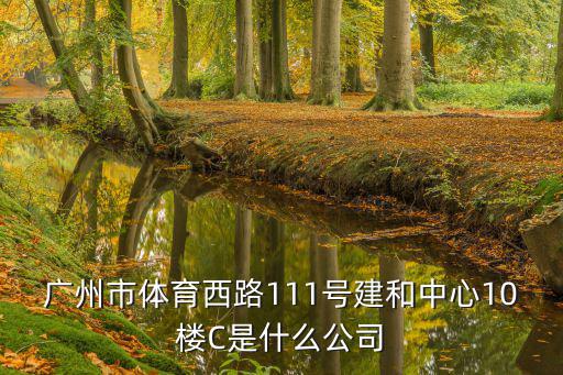 廣州市體育西路111號建和中心10樓C是什么公司