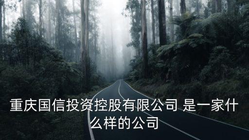 重慶國(guó)信投資控股有限公司 是一家什么樣的公司
