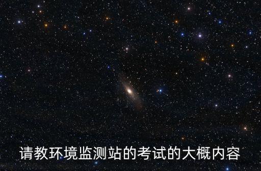請教環境監測站的考試的大概內容