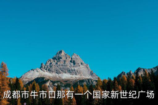 成都市牛市口那有一個國家新世紀廣場
