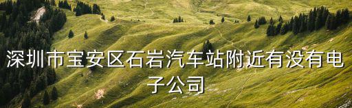 深圳市寶安區石巖汽車站附近有沒有電子公司