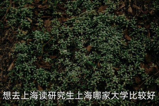 想去上海讀研究生上海哪家大學比較好