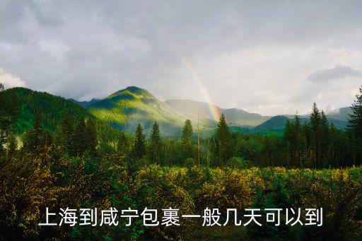 上海到咸寧包裹一般幾天可以到