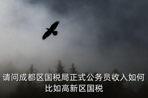 請問成都區國稅局正式公務員收入如何比如高新區國稅