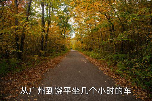 從廣州到饒平坐幾個小時的車