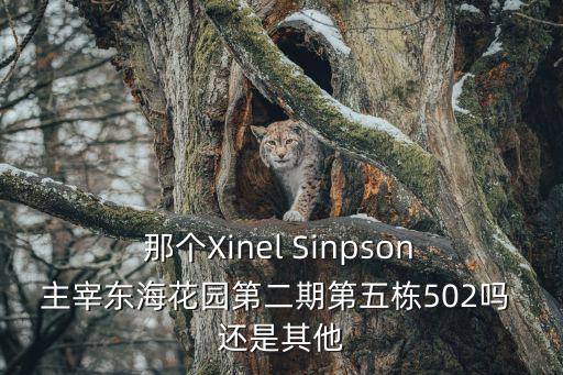  那個Xinel Sinpson 主宰東海花園第二期第五棟502嗎 還是其他