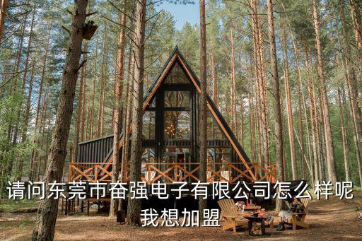 請問東莞市奮強電子有限公司怎么樣呢我想加盟