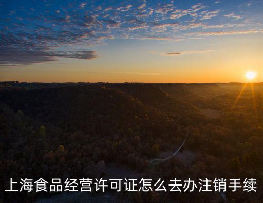 上海食品經(jīng)營(yíng)許可證怎么去辦注銷手續(xù)