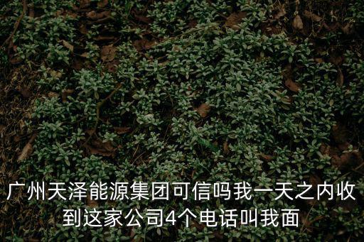 瑪澤 廣州，廣州天澤能源集團可信嗎我一天之內(nèi)收到這家公司4個電話叫我面