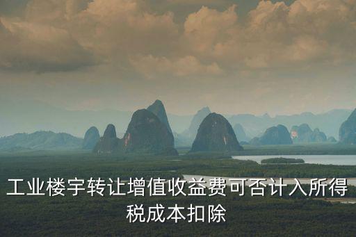 工業(yè)樓宇轉(zhuǎn)讓增值收益費(fèi)可否計(jì)入所得稅成本扣除