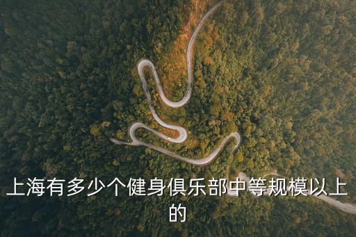 上海有多少個健身俱樂部中等規模以上的