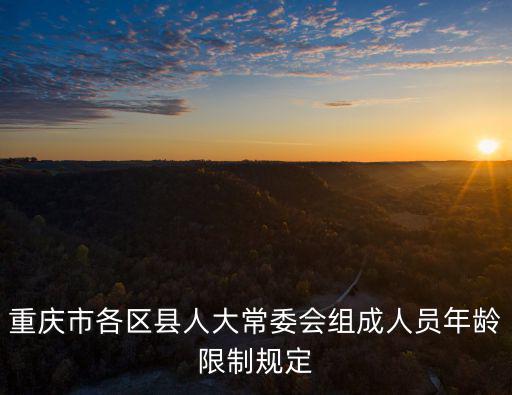 重慶市各區(qū)縣人大常委會(huì)組成人員年齡限制規(guī)定