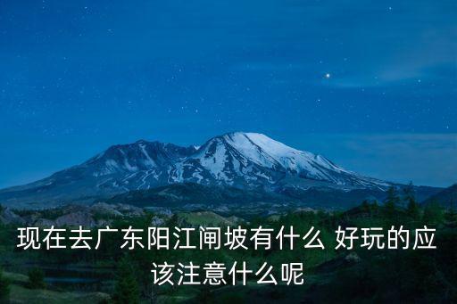 廣州到閘坡旅游攻略，兩個或者三個人從廣州去陽江閘坡  是跟團還是自己去好