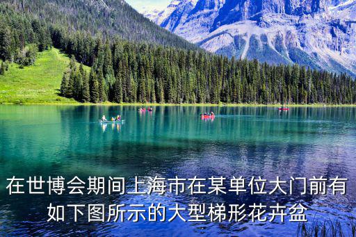 在世博會期間上海市在某單位大門前有如下圖所示的大型梯形花卉盆