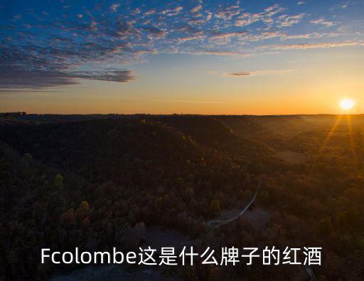 Fcolombe這是什么牌子的紅酒