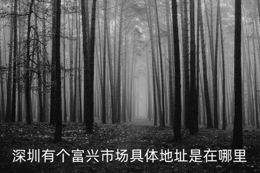 深圳市富興盛，深圳有個富興市場具體地址是在哪里