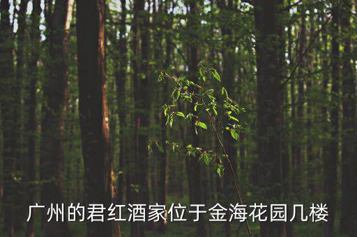 廣州的君紅酒家位于金海花園幾樓