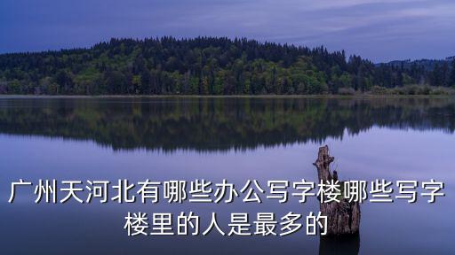 廣州天河北有哪些辦公寫字樓哪些寫字樓里的人是最多的