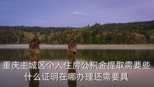 重慶主城區個人住房公積金提取需要些什么證明在哪辦理還需要具