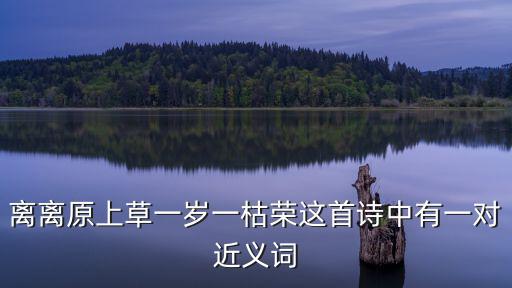 離離原上草一歲一枯榮這首詩(shī)中有一對(duì)近義詞