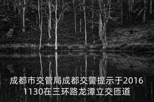 成都市交管局重案大隊，成都市交管局成都交警提示于20161130在三環路龍潭立交匝道