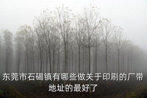 東莞當(dāng)利納印刷地址，東莞市石碣鎮(zhèn)有哪些做關(guān)于印刷的廠帶地址的最好了
