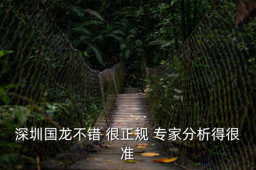 深圳國(guó)龍不錯(cuò) 很正規(guī) 專家分析得很準(zhǔn)
