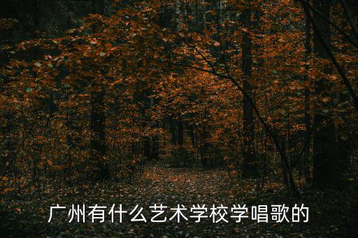 廣州有什么藝術(shù)學(xué)校學(xué)唱歌的