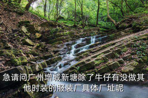 急請問廣州增城新塘除了牛仔有沒做其他時裝的服裝廠具體廠址呢