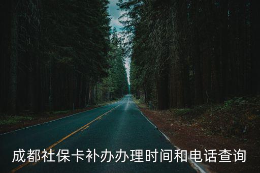 成都社?？ㄑa(bǔ)辦辦理時間和電話查詢