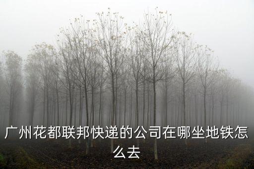 廣州花都聯邦快遞的公司在哪坐地鐵怎么去