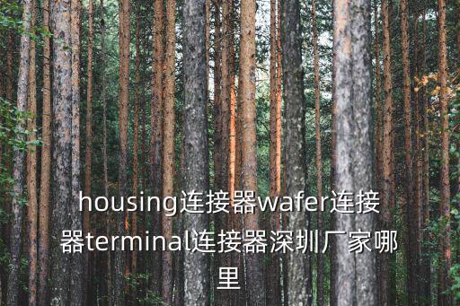 housing連接器wafer連接器terminal連接器深圳廠家哪里