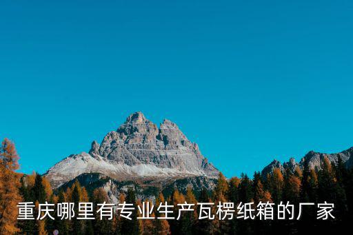 重慶哪里有專業(yè)生產(chǎn)瓦楞紙箱的廠家