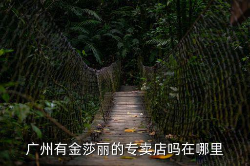 廣州有金莎麗的專賣店嗎在哪里