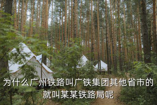 為什么廣州鐵路叫廣鐵集團(tuán)其他省市的就叫某某鐵路局呢