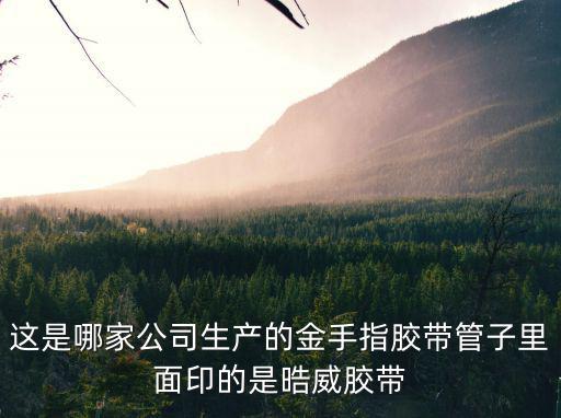 這是哪家公司生產(chǎn)的金手指膠帶管子里面印的是晧威膠帶