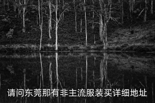 東莞妃主流服裝公司，東莞市哪里有賣非主流衣服