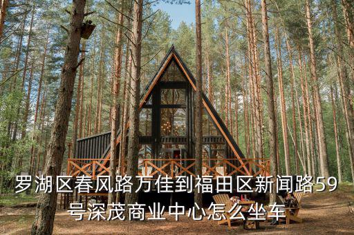 深圳深茂商業(yè)中心，羅湖區(qū)春風(fēng)路萬佳到福田區(qū)新聞路59號深茂商業(yè)中心怎么坐車