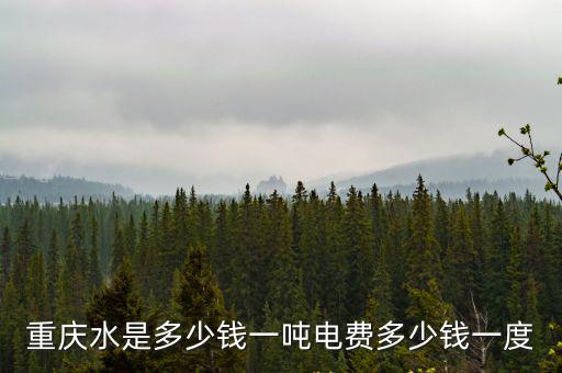 重慶市水電費，重慶水電費怎么算的多少錢一度電