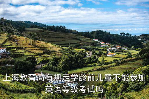 上海教育局有規定學齡前兒童不能參加英語等級考試嗎