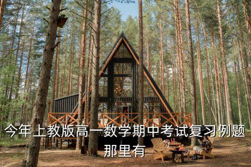 今年上教版高一數(shù)學(xué)期中考試復(fù)習(xí)例題那里有