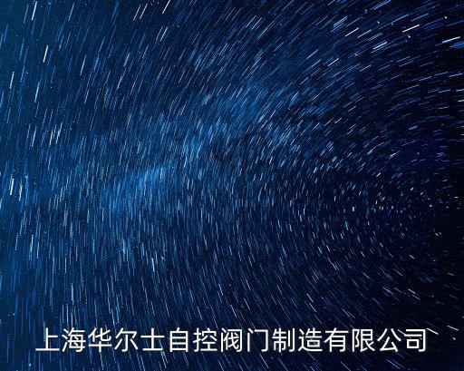 上海華爾士自控閥門制造有限公司