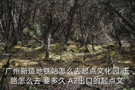 廣州新造起點文化園，起點文化園在哪個位置