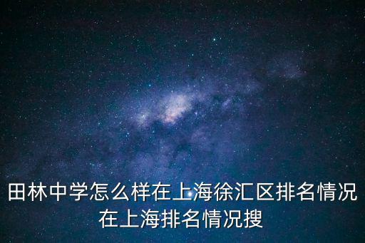 上海市田林中學圖片，上海市田林中學和田林二中哪個中學好一點