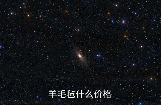 羊毛氈什么價格