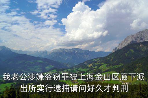 我老公涉嫌盜竊罪被上海金山區(qū)廊下派出所實行逮捕請問好久才判刑