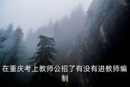 在重慶考上教師公招了有沒(méi)有進(jìn)教師編制