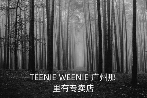 TEENIE WEENIE 廣州那里有專賣店
