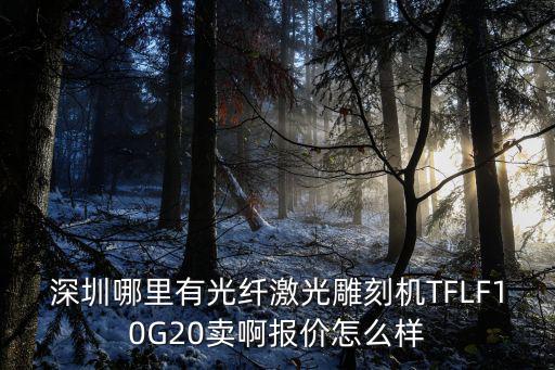 深圳哪里有光纖激光雕刻機TFLF10G20賣啊報價怎么樣