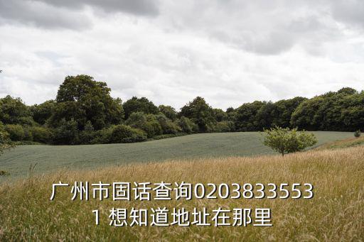 廣州市固話查詢02038335531 想知道地址在那里